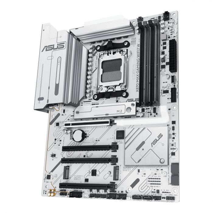 Материнcька плата ASUS X870 MAX GAMING WIFI7 W sAM5 X870 4xDDR5 M.2 HDMI USB Type-C WiFi BT ATX білий