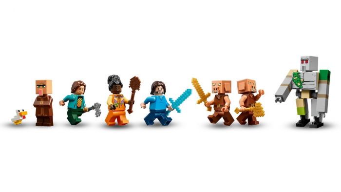 Конструктор LEGO Minecraft Напад на село з повітряною кулею Ґаст