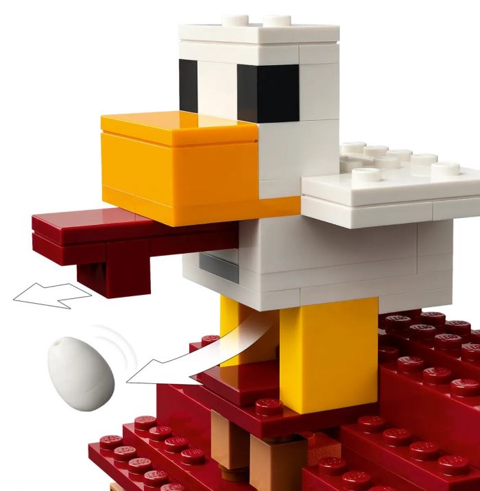 Конструктор LEGO Minecraft Напад на село з повітряною кулею Ґаст