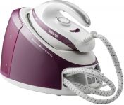 Праска-парогенератор Gorenje, 2800Вт, 1700мл, паровий удар -140гр, мех.упр., керам. підошва, бордовий