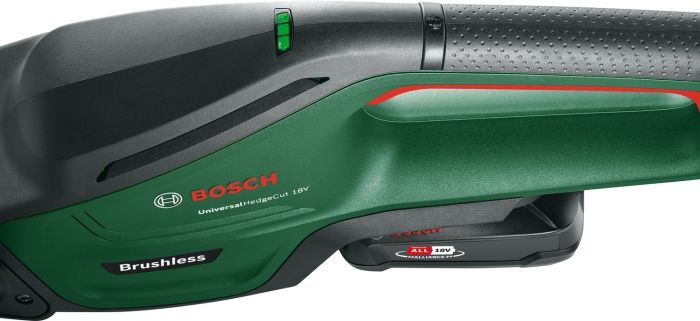 Кущоріз акумуляторний Bosch UniversalHedgeCut 18V-50  18В АКБ 1х2.5А·год 50мм крок різу 20мм ЗП AL1830CV 2.6кг