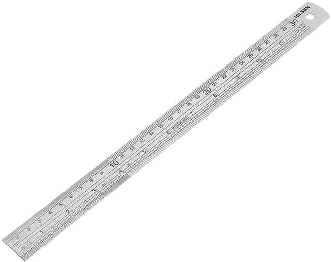 Лінійка Tolsen, нержавіюча сталь, 300мм