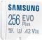 Карта пам'яті Samsung microSD 256GB C10 UHS-I  R130MB/s Evo Plus + SD