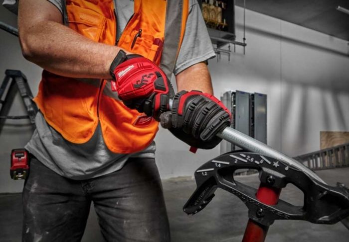 Рукавички робочі Milwaukee Impact Demolition, поліестер/спандекс/нітрил, р.9/XL, чорні