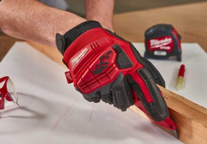 Рукавички робочі Milwaukee Impact Demolition, поліестер/спандекс/нітрил, р.9/XL, чорні