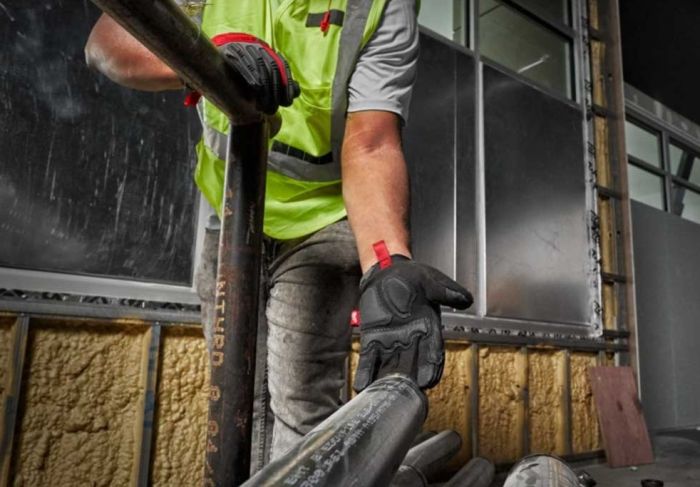 Рукавички робочі Milwaukee Impact Demolition, поліестер/спандекс/нітрил, р.9/XL, чорні