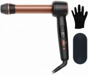 Стайлер Rowenta Twist Curl, автоматичний, темп.режимів-4, 150C–210С, кераміка, рукавича та термопідкладка, чорно-золотий