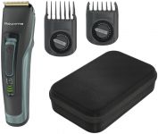 Машинка для стрижки Rowenta Advancer, для бороди, вусів, голови, мережа+акум., роторний мотор, насадок-2, кейс, титан.напил., темно-зелений