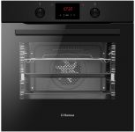 Духова шафа Hansa електрична, 77л, A, дисплей, конвекція, матовий чорний
