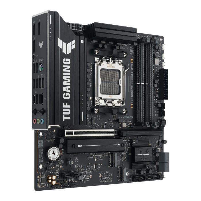 Материнcька плата ASUS TUF GAMING B850M-E WIFI sAM5 B850 4xDDR5 M.2 HDMI DP WiFi BT mATX