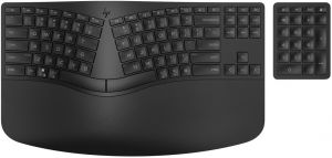 Клавіатура мембранна HP 960 BLK Ergonomic split-zone, 112key, BT, EN/UK, чорний