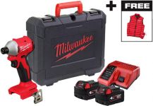 Гвинтоверт ударний акумуляторний Milwaukee M18 BLIDRC-402C 18В АКБ 2х4А·год 0-3600об/хв 190Нм ЗП M12-18C жилетка кейс 1.3кг