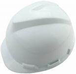 Каска захисна Tolsen, пластик поліпропілен РР, пряжка для регулювання, навушники, білий