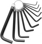 Ключі шестигранні Tolsen, набір 10шт, Г-подібні, 1.5-10мм, CrV