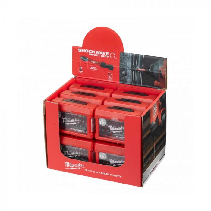 Біти Milwaukee Shockwave GEN III, набір 32шт, сталь, кейс