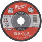 Диск відрізний Milwaukee PRO+ по металу, 125х3х22.2мм