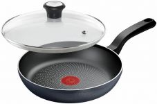 Сковорода з кришкою Tefal So' Light, 24см, алюміній, бакеліт, скло, чорний