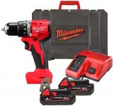 Шурупокрут-дриль акумуляторний Milwaukee BLPDRC-202C 18В 2х2А·год 60.5Нм 0·1700об/хв ЗП M12-18C кейс 1.5кг