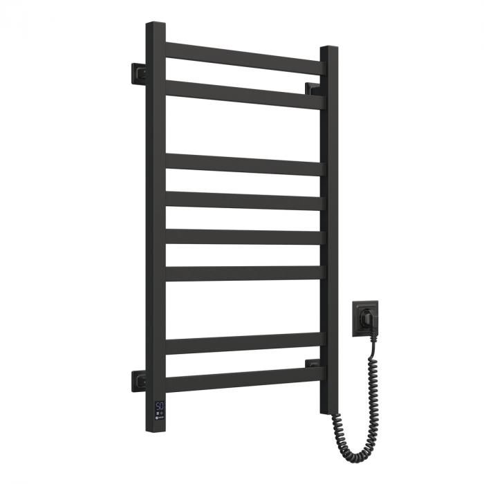 Рушникосушка Navin електрична Авангард, 800х480х71мм, таймер-регулятор, сталь, чорний муар, праве підключення