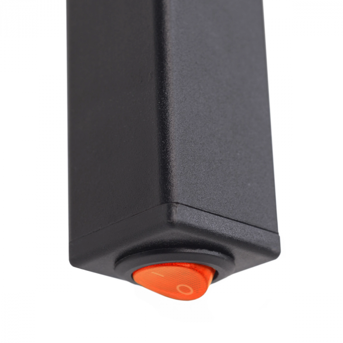 Рушникосушка Navin електрична Авангард, 800х480х71мм, кнопка, сталь, чорний муар, ліве підключення