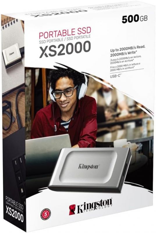 Портативний SSD Kingston  500GB USB 3.2 Gen 2x2 Type-C XS2000