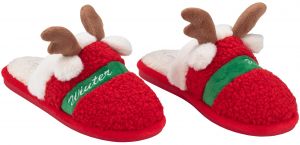 Взуття домашнє Ardesto Christmas 36/37 розмір, 100% поліестер, підошва 100% гума, червоний