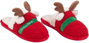 Взуття домашнє Ardesto Christmas 38/39 розмір, 100% поліестер, підошва 100% гума, червоний