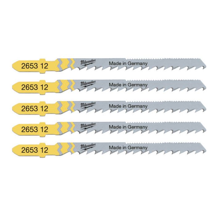 Полотно пиляльне для електролобзика Milwaukee Special по дереву, крок зуба 4.5ммх75мм, 5шт