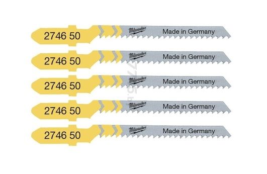 Полотно пиляльне для електролобзика Milwaukee T119BO по дереву, крок зуба 2ммх50мм, 5шт