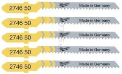 Полотно пиляльне для електролобзика Milwaukee T119BO по дереву, крок зуба 2ммх50мм, 5шт