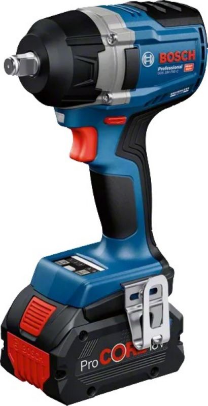 Гайковерт ударний Bosch GDS 18V-750C 18В 2x8А·год до 3000об·хв 270/380/750Нм квадрат 1/2" ЗП GAL1880CV кейс Bluetooth 1.7кг
