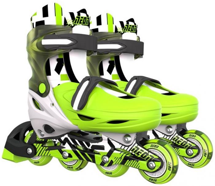 Роликові ковзани Neon Inline, розмір 34-37, зелений
