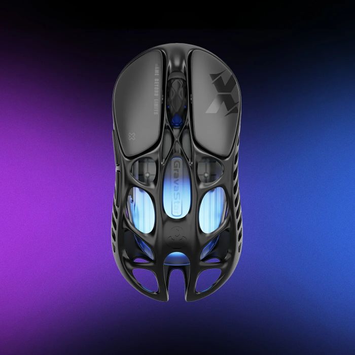 Миша GravaStar Mercury X, BT/WL/USB-A, RGB, чорний