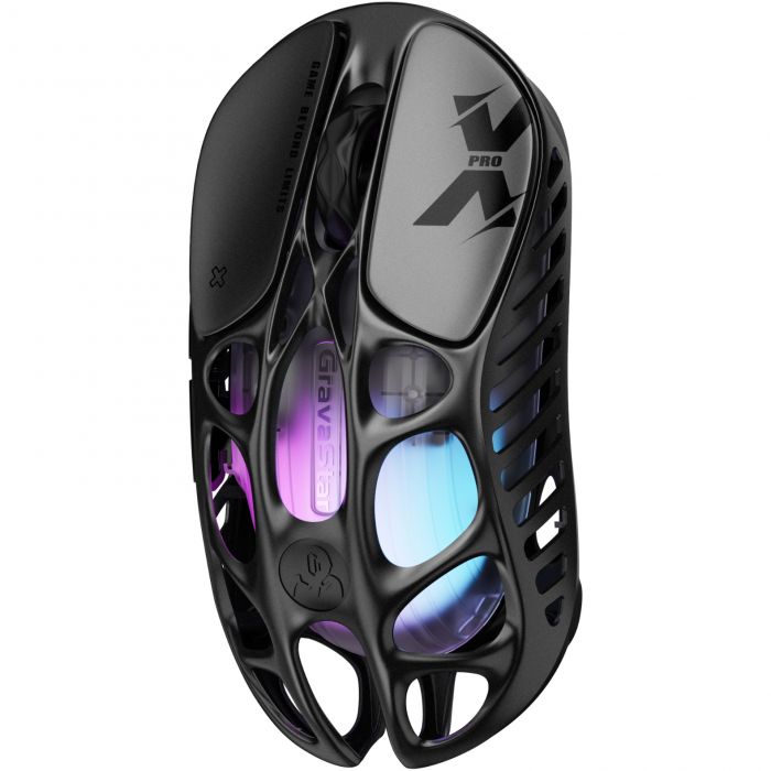 Миша GravaStar Mercury X Pro, 8K, BT/WL/USB-A, RGB, чорний