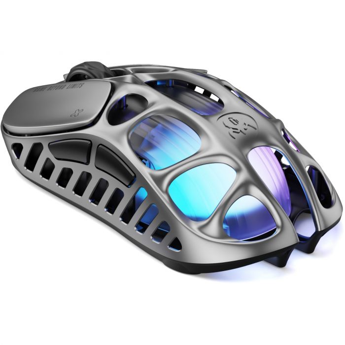 Миша GravaStar Mercury X Pro, 8K, BT/WL/USB-A, RGB, сірий