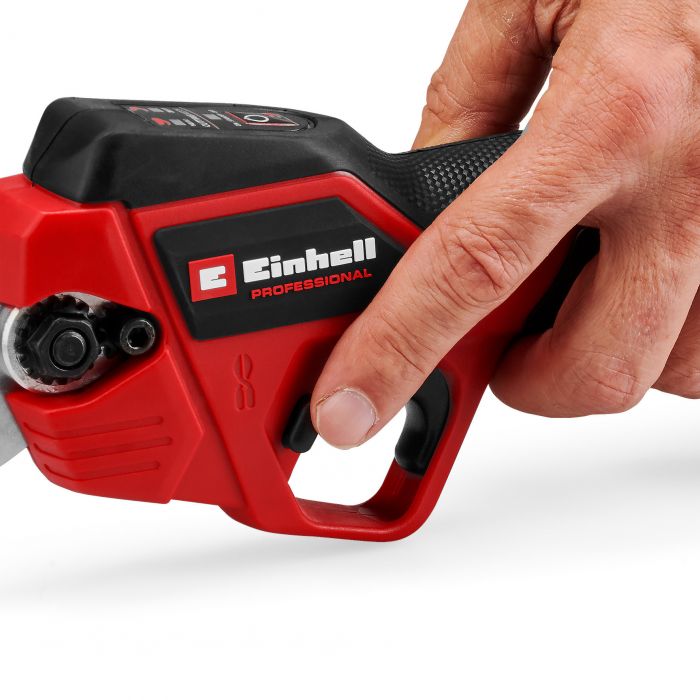Секатор акумуляторний Einhell GP-LS 18/28 Li BL - Solo, PXC, 18В, безщітковий, товщ. 28/14 мм, сталь SK5, 0.82 кг (без АКБ і ЗП)