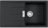 Мийка кухонна Franke Centro, фраграніт, прямокутник, з крилом, 860х500х200мм, чаша - 1, накладна, CNG 611-86, онікс