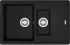 Мийка кухонна Franke Basis, фраграніт, прямокутник, з крилом, 780х500х200мм, чаша - 1,5, врізна, BFG 651-78, чорний матовий