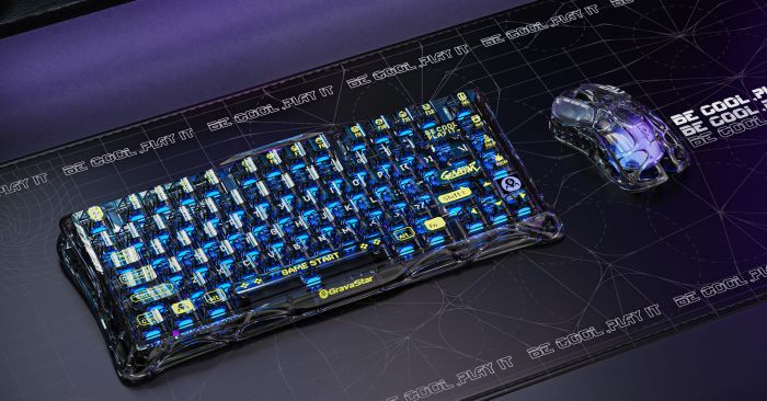 Миша GravaStar Mercury M2, BT/WL/USB-A, RGB, чорно-прозорий