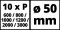 Набір шліфпаперу Einhell до TC-PA 50, 50 мм, по металу, 60 шт