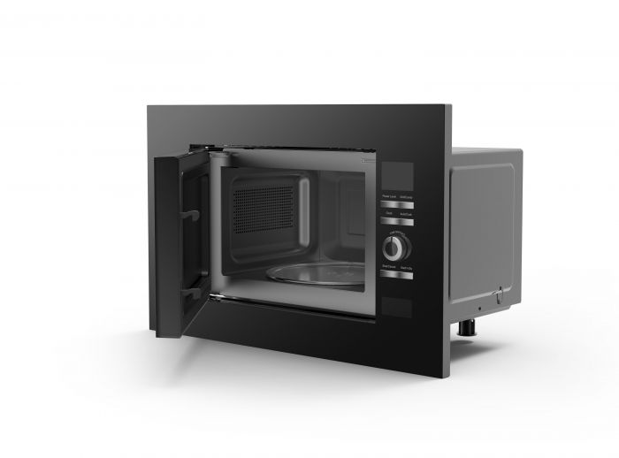 Мікрохвильова піч Hansa вбудовувана, 20л, електр.управл., 700Вт, гриль, дисплей, сенсор., чорний+нерж