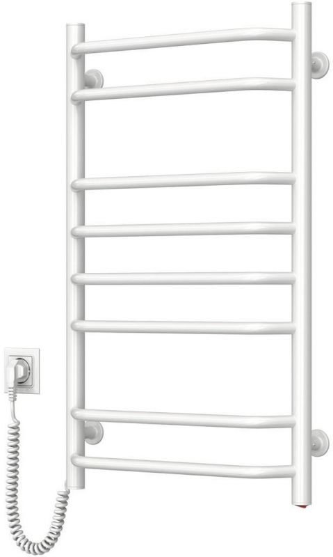 Рушникосушка Navin електрична Блюз, 800х480х123мм, кнопка, сталь, білий, ліве підключення