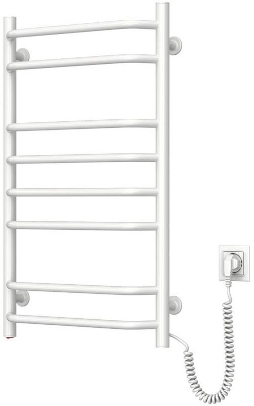 Рушникосушка Navin електрична Блюз, 800х480х123мм, кнопка, сталь, білий, праве підключення