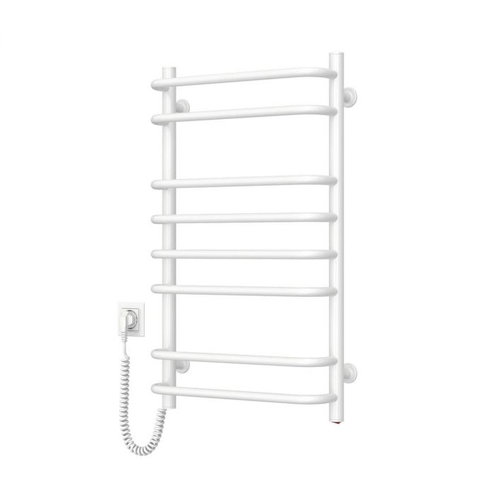 Рушникосушка Navin електрична Симфонія, 800х480х150мм, кнопка, сталь, білий, ліве підключення