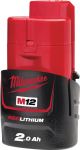 Акумулятор Milwaukee Redlithium M12 12В 2А·год 0.178кг