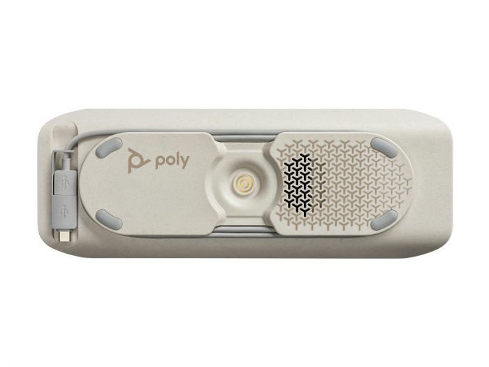 Спікерфон Poly Sync 40+ -M з адаптером BT700A, 3 x Bi-Mic, радіус 2,5 м, USB-A, USB-C, Bluetooth, сірий