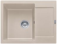 Мийка кухонна Franke Maris, фраграніт, прямокутник, з крилом, 620х500х200мм, чаша - 1, врізна, MRG 611-62, сахара