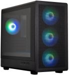 Корпус Zalman M5 без БЖ, 1xUSB3.0, 1xUSB2.0, 1x Type C, 4x120мм ARGB, VGA 410мм, LCS ready, TG Side Panel, mATX, чорний