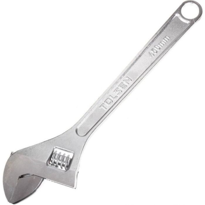 Ключ розвідний Tolsen, робочий діапазон 0-52мм, 450мм, CrV