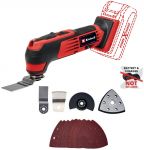 Багатофункціональний інструмент акумуляторний Einhell TE-MG 18/1 Li - Solo, PXC, 18В, набір насадок, 0.83 кг (без АКБ і ЗП)